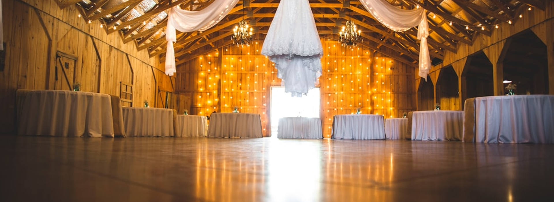Guests dancing at a wedding celebration